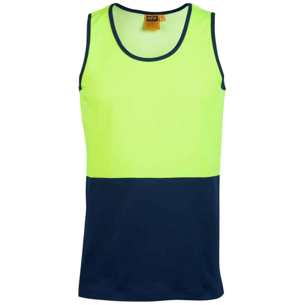 SW15_Hi-Vis-SAFETY-SINGLET-FluoroYellow-Navy