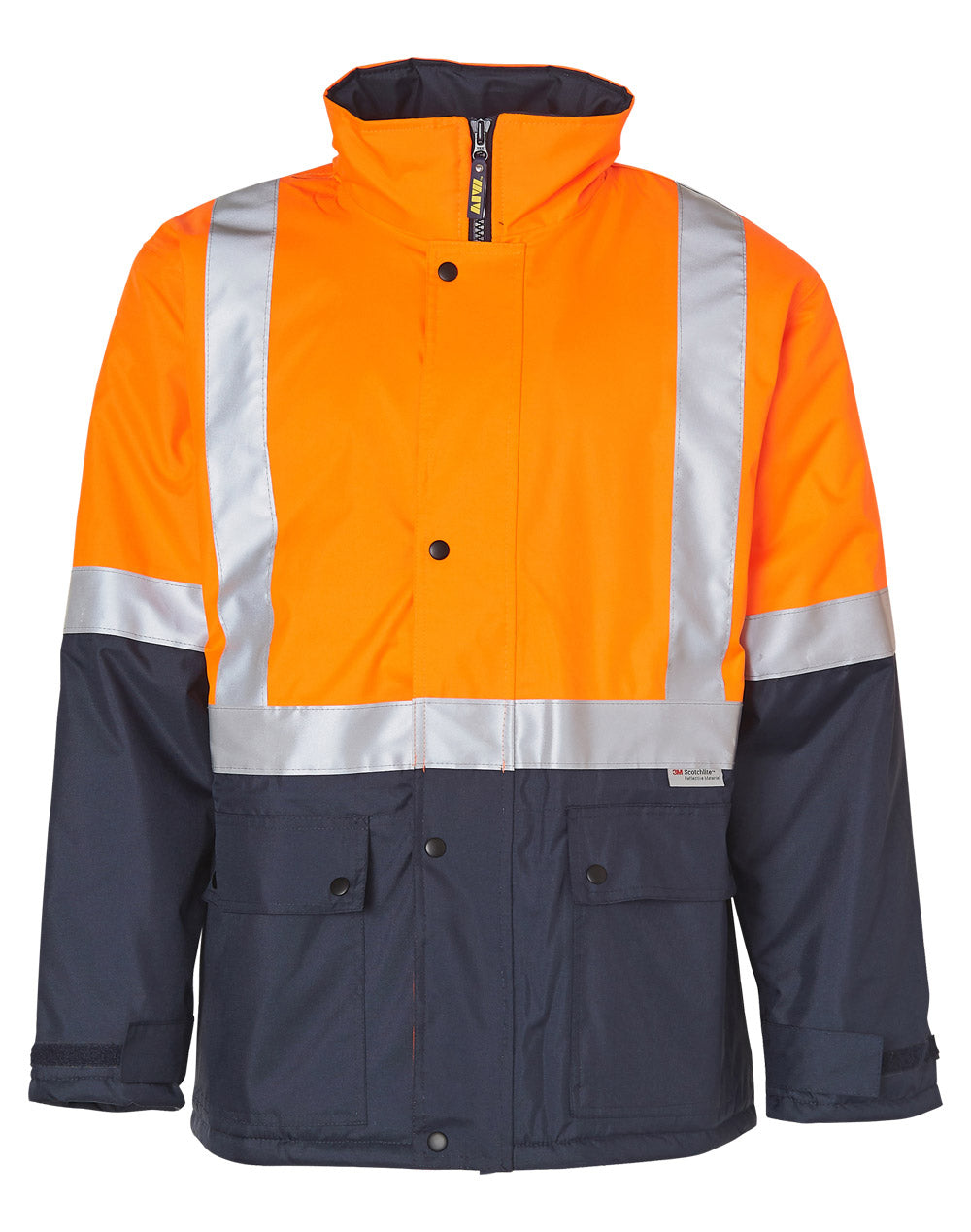 WS Hi-Vis Two Tone Rain Proof Jacket With Quilt Lining - SW28A