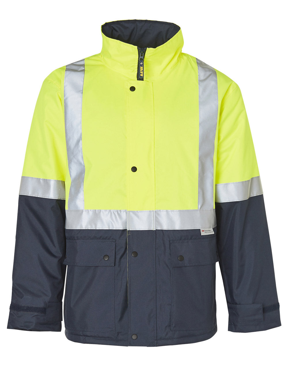 WS Hi-Vis Two Tone Rain Proof Jacket With Quilt Lining - SW28A