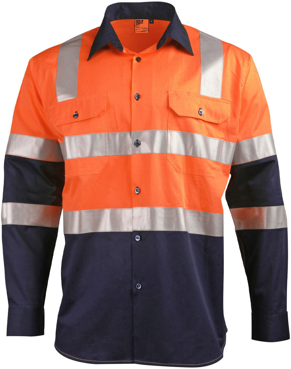 WS Biomotion Day/Night Light Weight Safety Shirt with X Back Tape Configuration - SW70