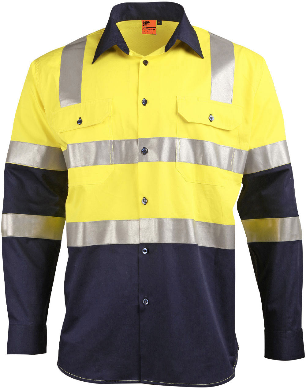 WS Biomotion Day/Night Light Weight Safety Shirt with X Back Tape Configuration - SW70