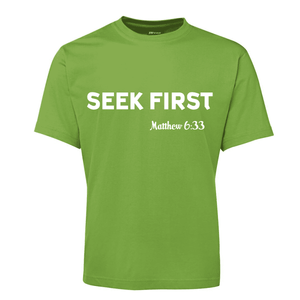 Seek-First_White_Lime-Men-Shirt