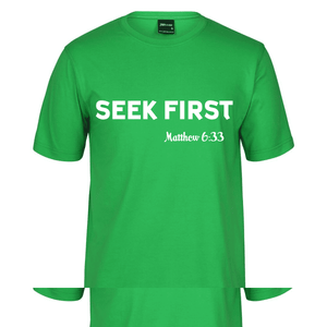 Seek-First_White_Pea-Green-Men-Shirt