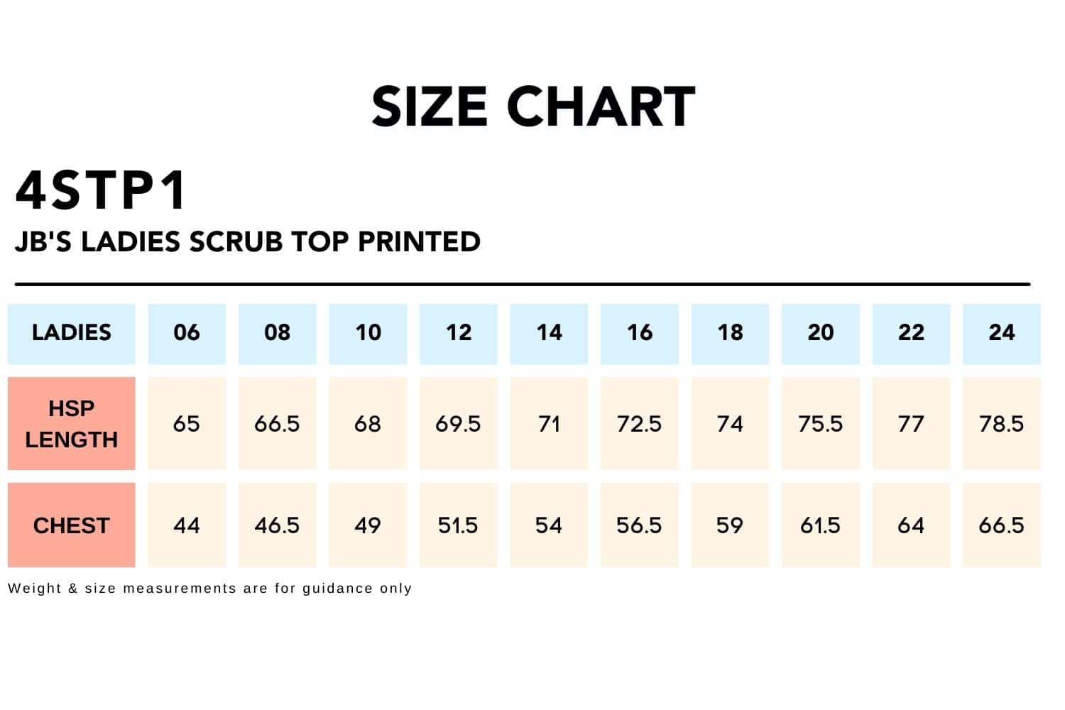 Size-Chart_4STP1_JBs-LADIES-SCRUB-TOP-PRINTED