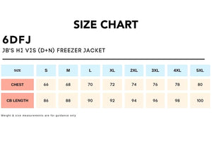 Size Chart_6DFJ JB'S HI VIS (D+N) FREEZER JACKET