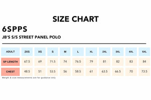 Size Chart_6SPPS JB'S SS STREET PANEL POLO