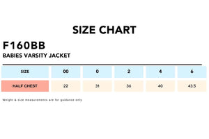 Size-Chart_F160BB-Babies-Varsity-Jacket