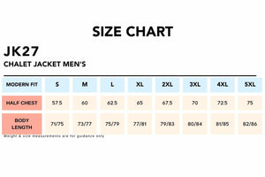 Size-Chart_JK27-CHALET-JACKET-Mens