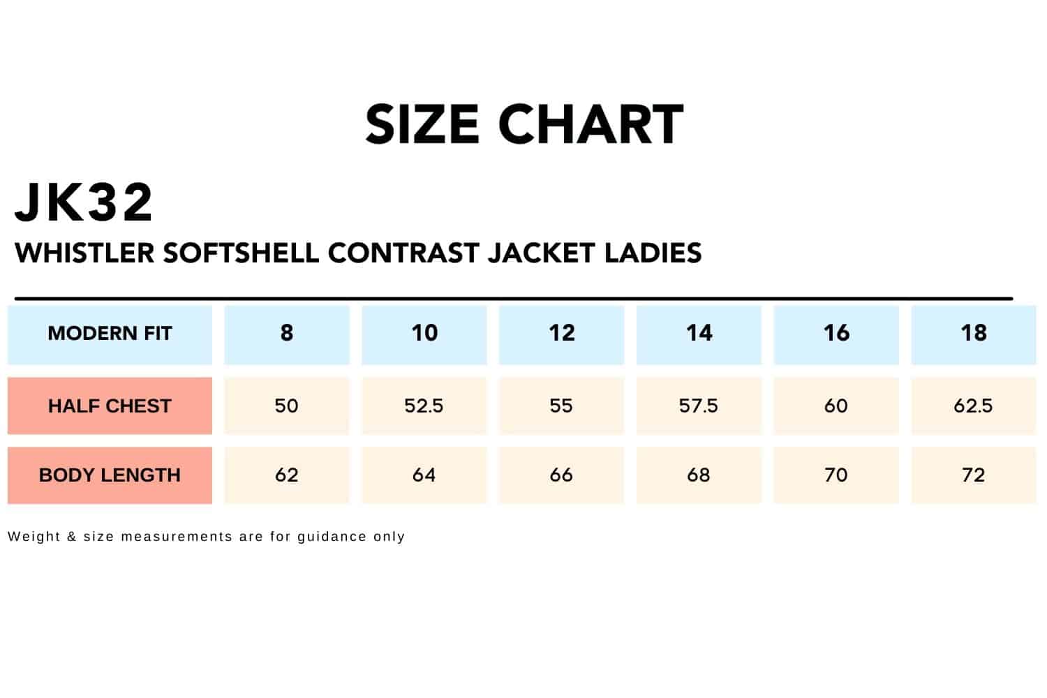 Size-Chart_JK32-WHISTLER-Softshell-Contrast-Jacket-Ladies