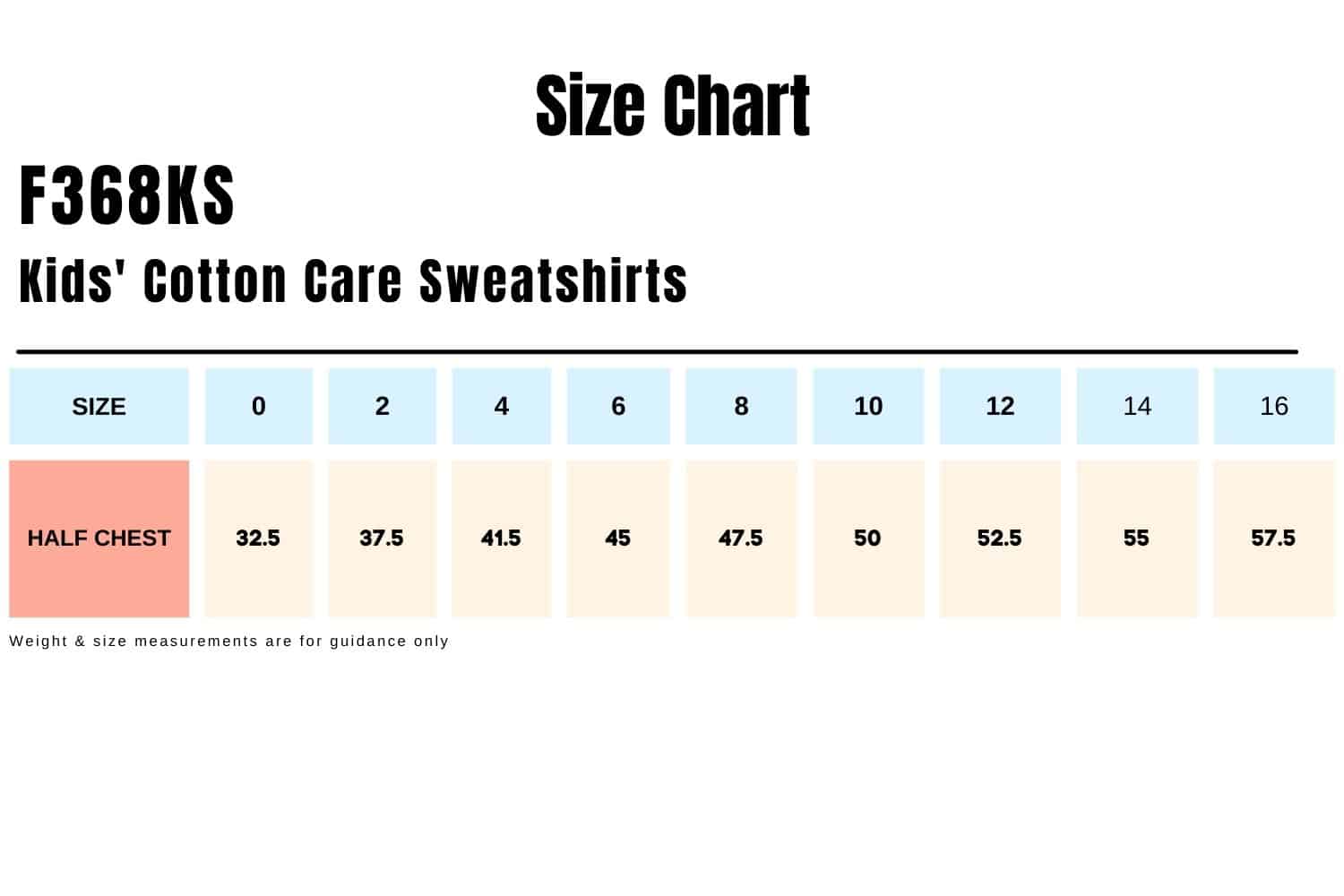 Size-Chart_Kids-Cotton-Care-Sweatshirts-F368KS