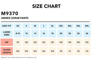 Size-Chart_M9370-Unisex-Scrub-Pants