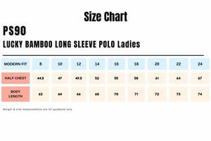 Size-Chart_PS90-LUCKY-BAMBOO-LONG-SLEEVE-POLO-Ladies