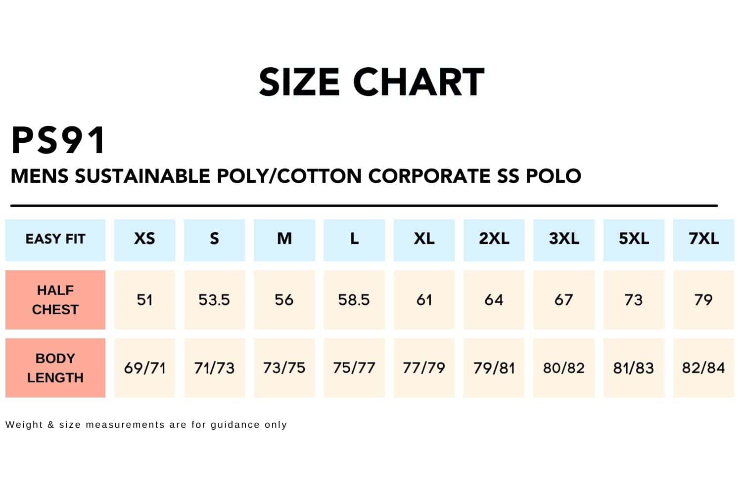 Size-Chart_PS91-MENS-SUSTAINABLE-POLYCOTTON-CORPORATE-SS-POLO