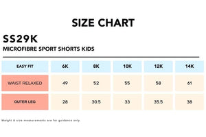 Size-Chart_SS29K-MICROFIBRE-SPORT-SHORTS-Kids
