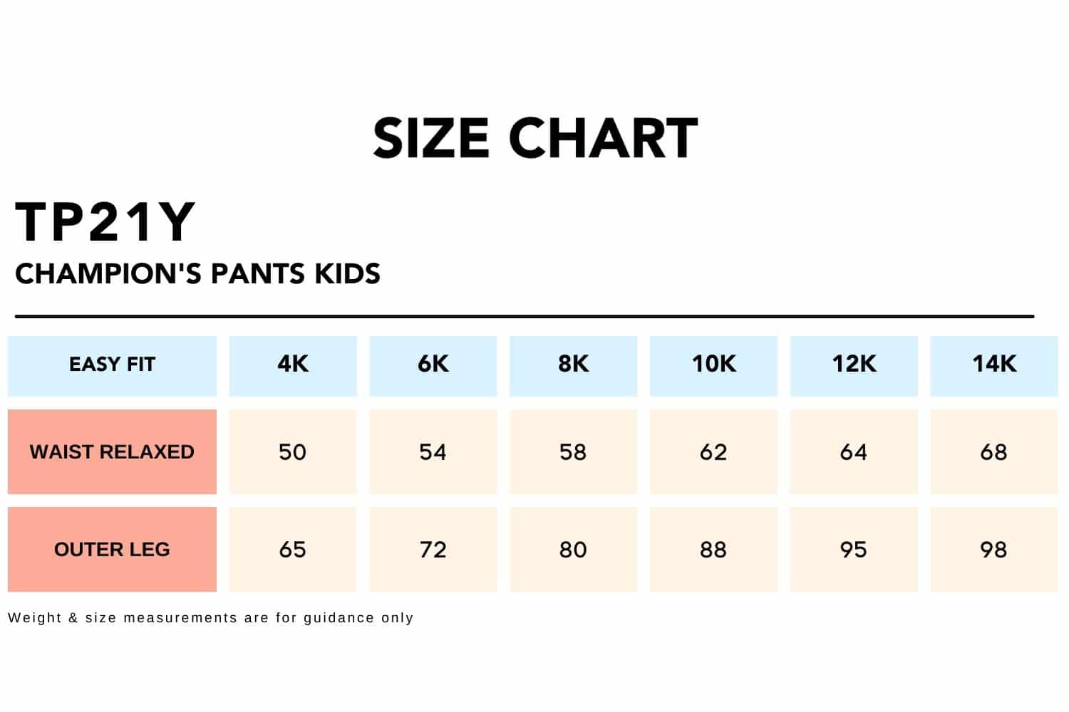 Size-Chart_TP21Y-CHAMPIONS-PANTS-Kids