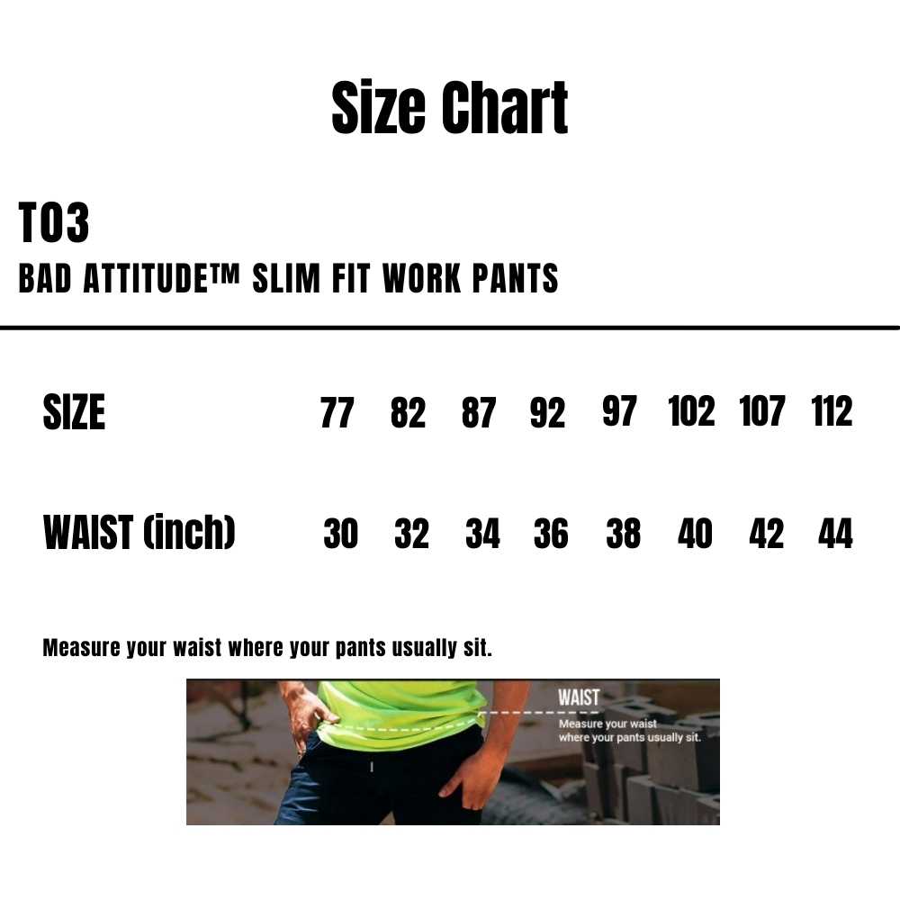 T03_Bad_Attitude-Slim-Fit-Work-Pants_Khaki_Size-Chart