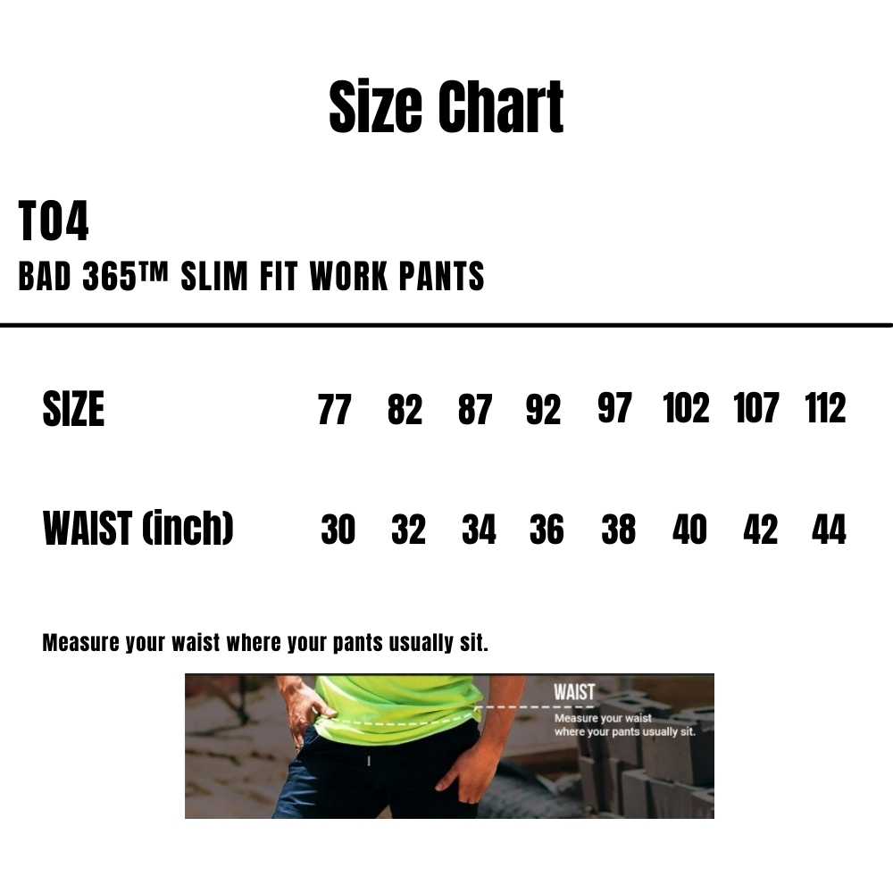 T04_Bad_365S-lim-Fit-Work-Pants_Size-Chart