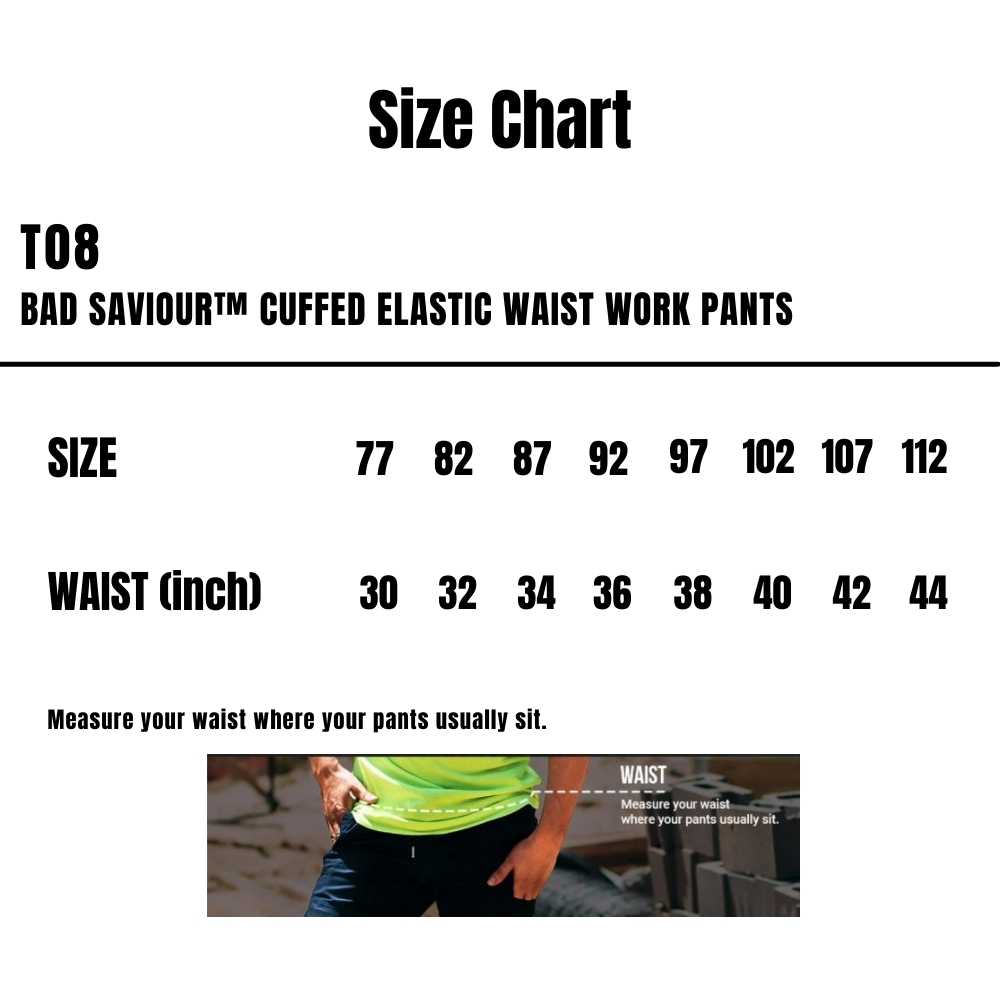 T08_Bad_Saviour-Cuffed-Elastic-Waist-Work-Pants_Size-Chart