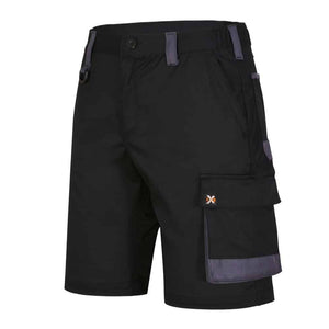 WP04_UNISEX-UTILITY-STRETCH-CARGO-WORK-SHORTS-Black