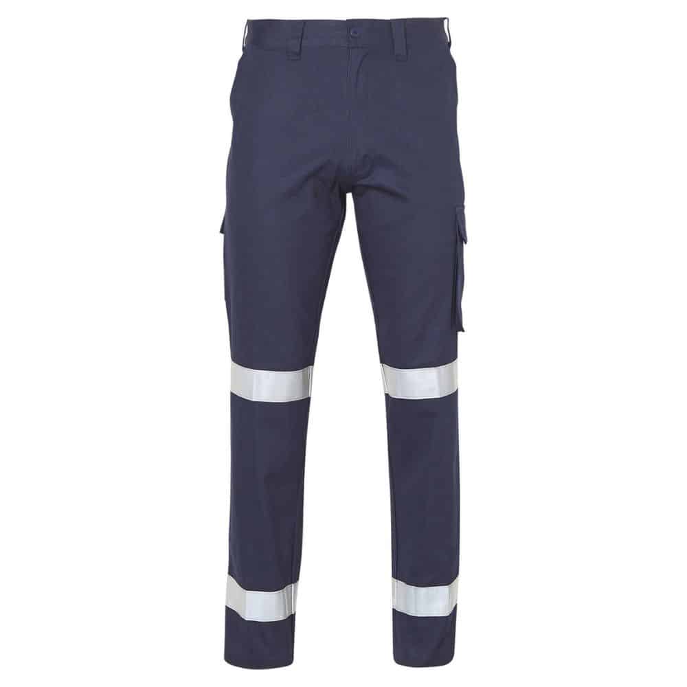 WP07HV_PRE-SHRUNK DRILL PANTS WITH BIOMOTION 3M TAPES Regular Size-Navy