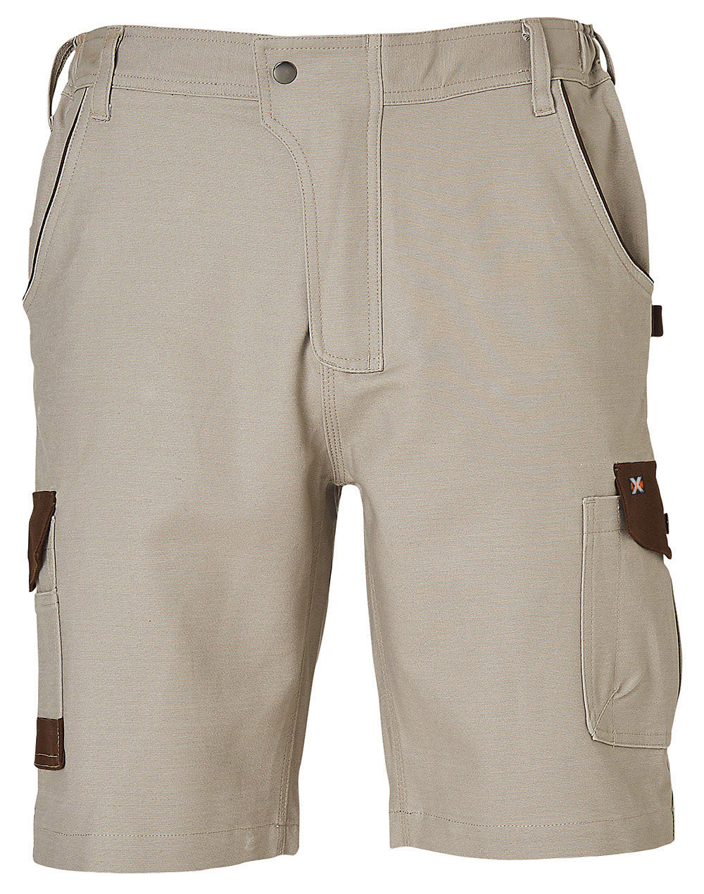 WS Mens Stretch Cargo Work Shorts With Design Panel Treatments - WP23