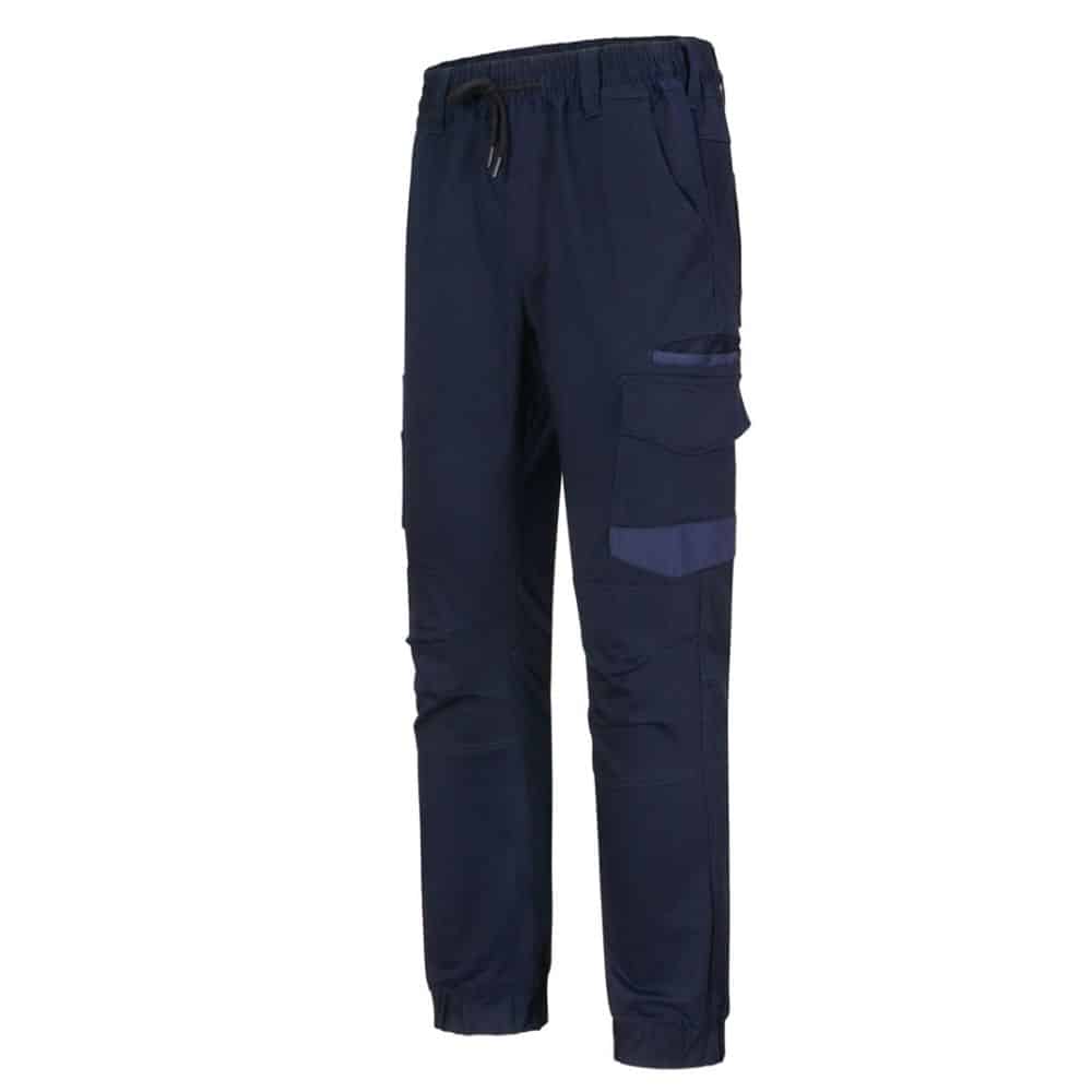 WP28_UNISEX-COTTON-STRETCH-DRILL-CUFFED-WORK-PANTS-Navy