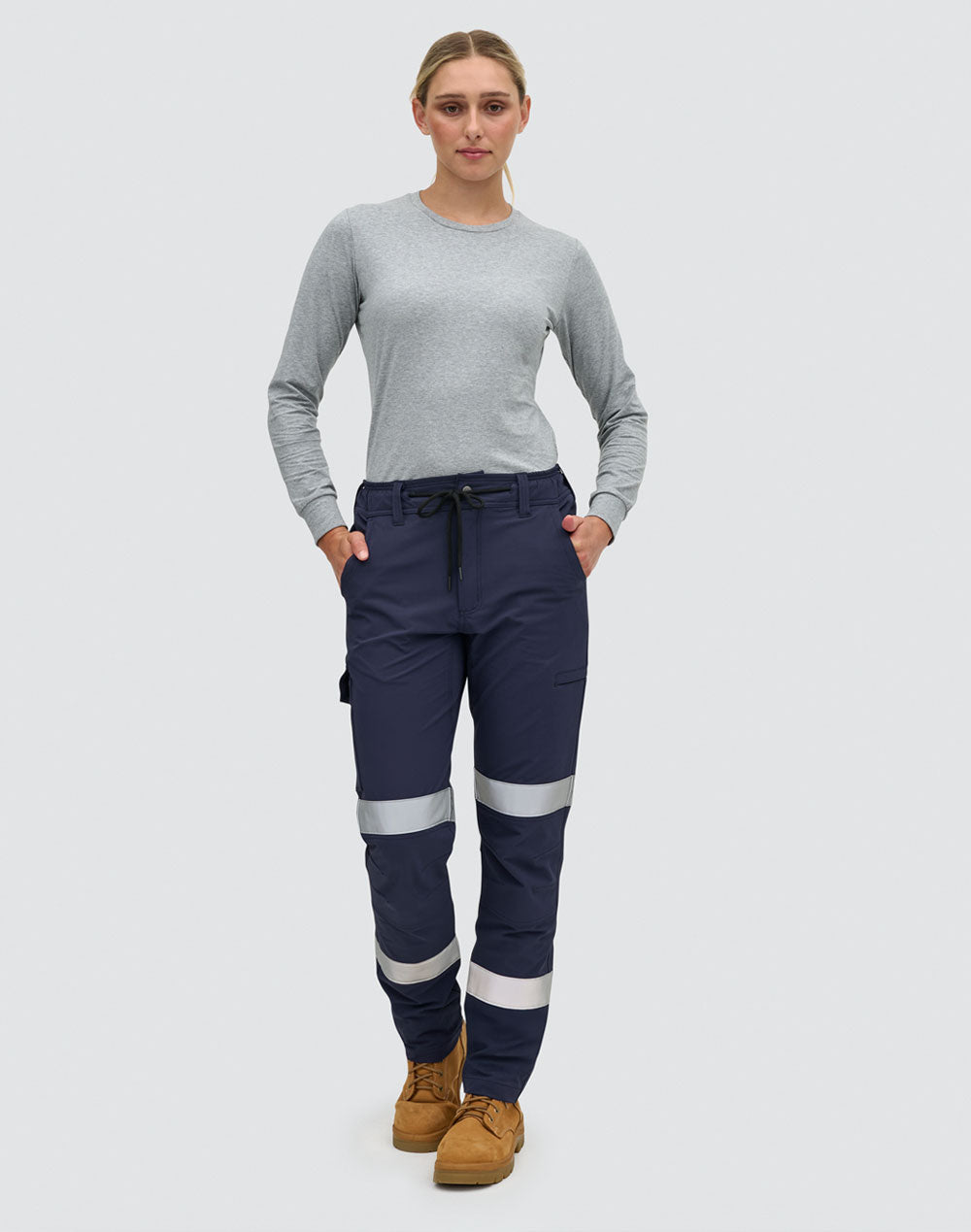 WS Unisex DWR Water Repellent Flexi Work Pants with Tapes - WP30HV