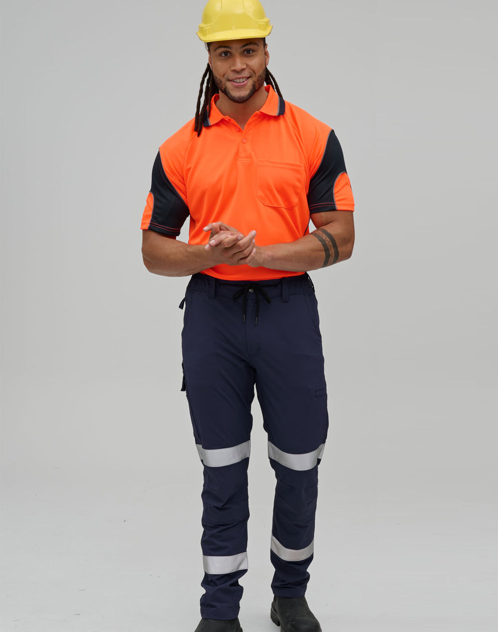WS Unisex DWR Water Repellent Flexi Work Pants with Tapes - WP30HV