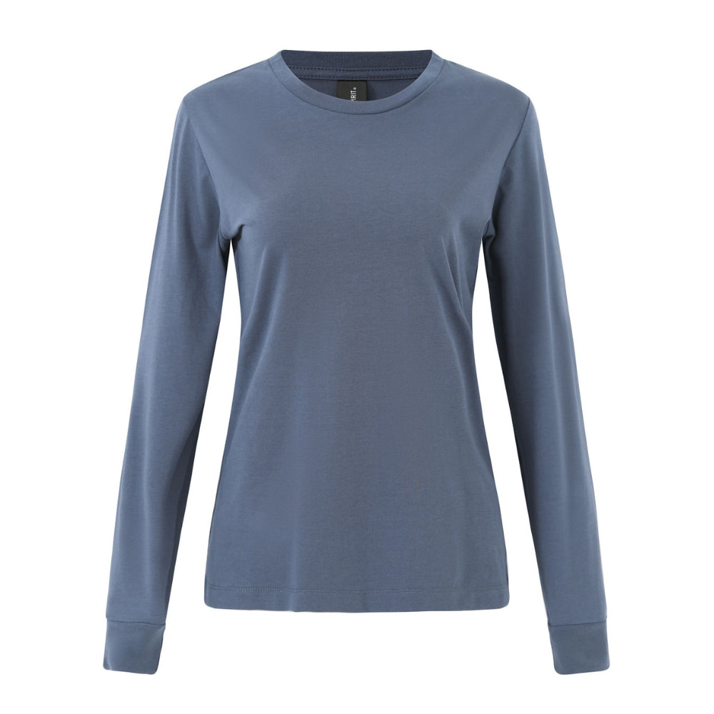 WS Ladies Premium Cotton Face L/S Tee - TS48