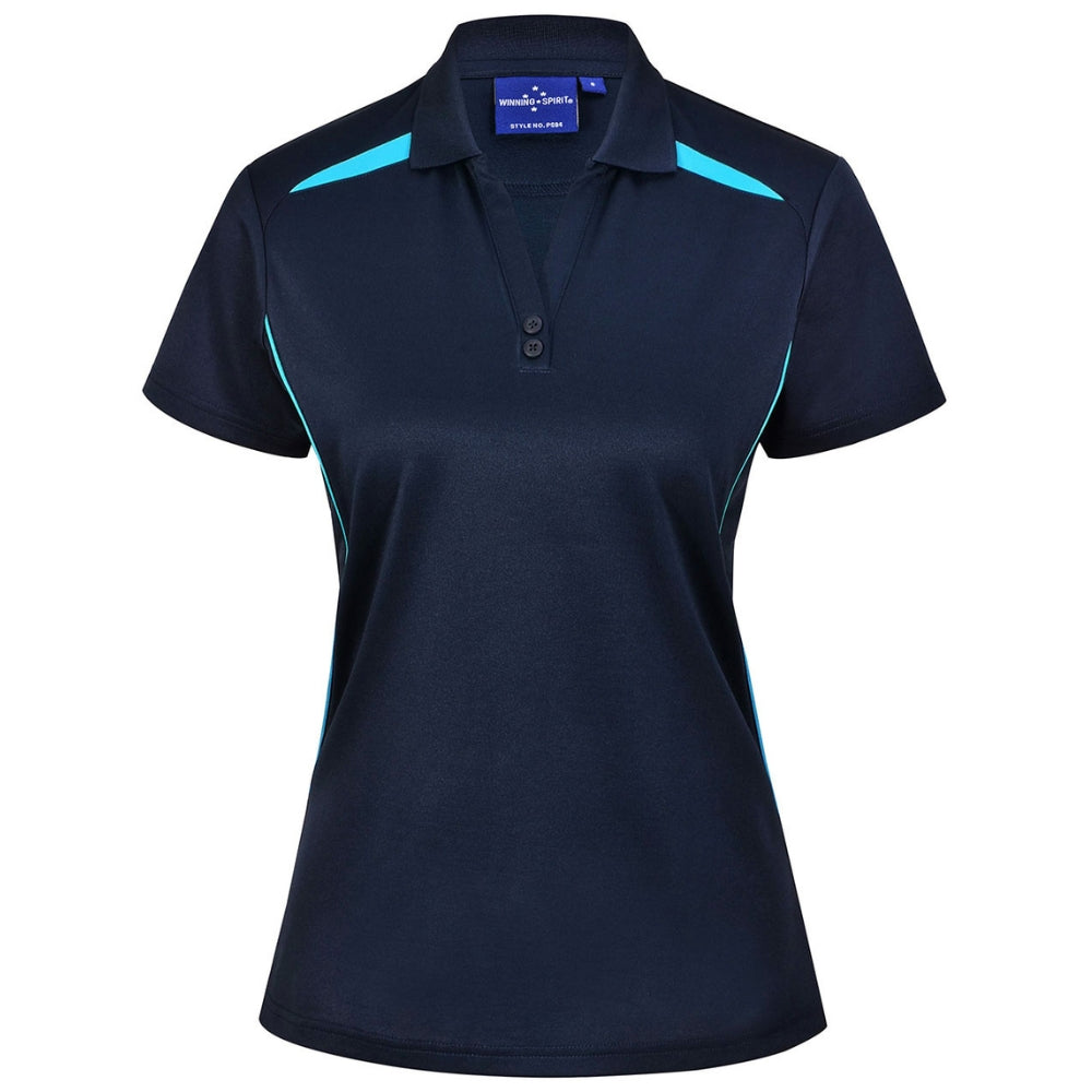 WS Ladies Sustainable Poly/Cotton Contrast SS Polo PS94