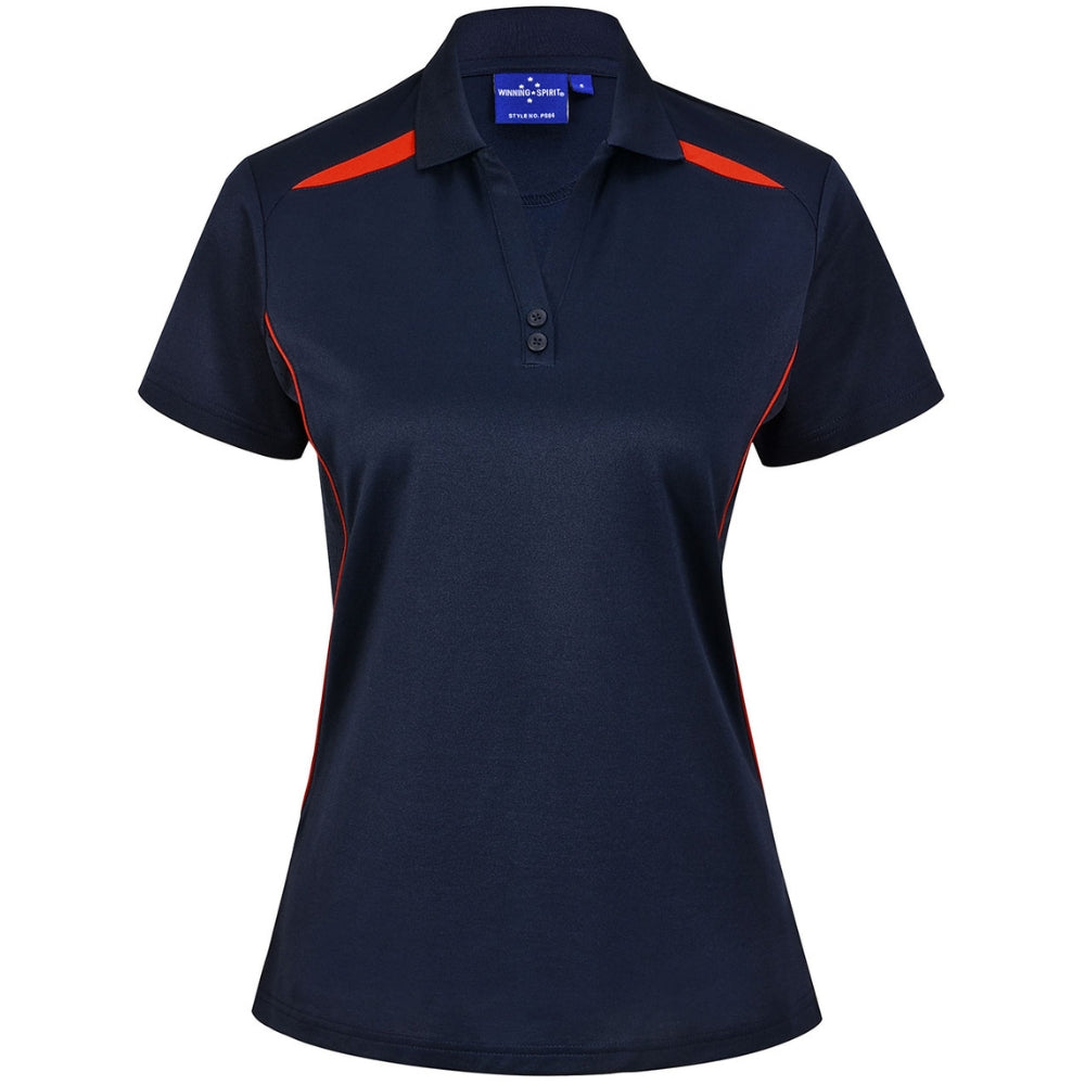 WS Ladies Sustainable Poly/Cotton Contrast SS Polo PS94