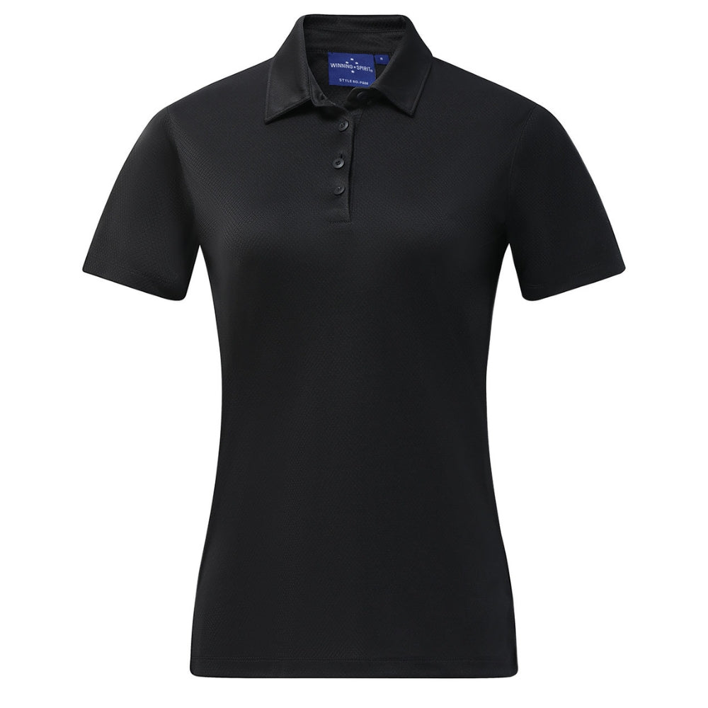 WS Sustainable Jacquard Knit Polo Ladies PS96