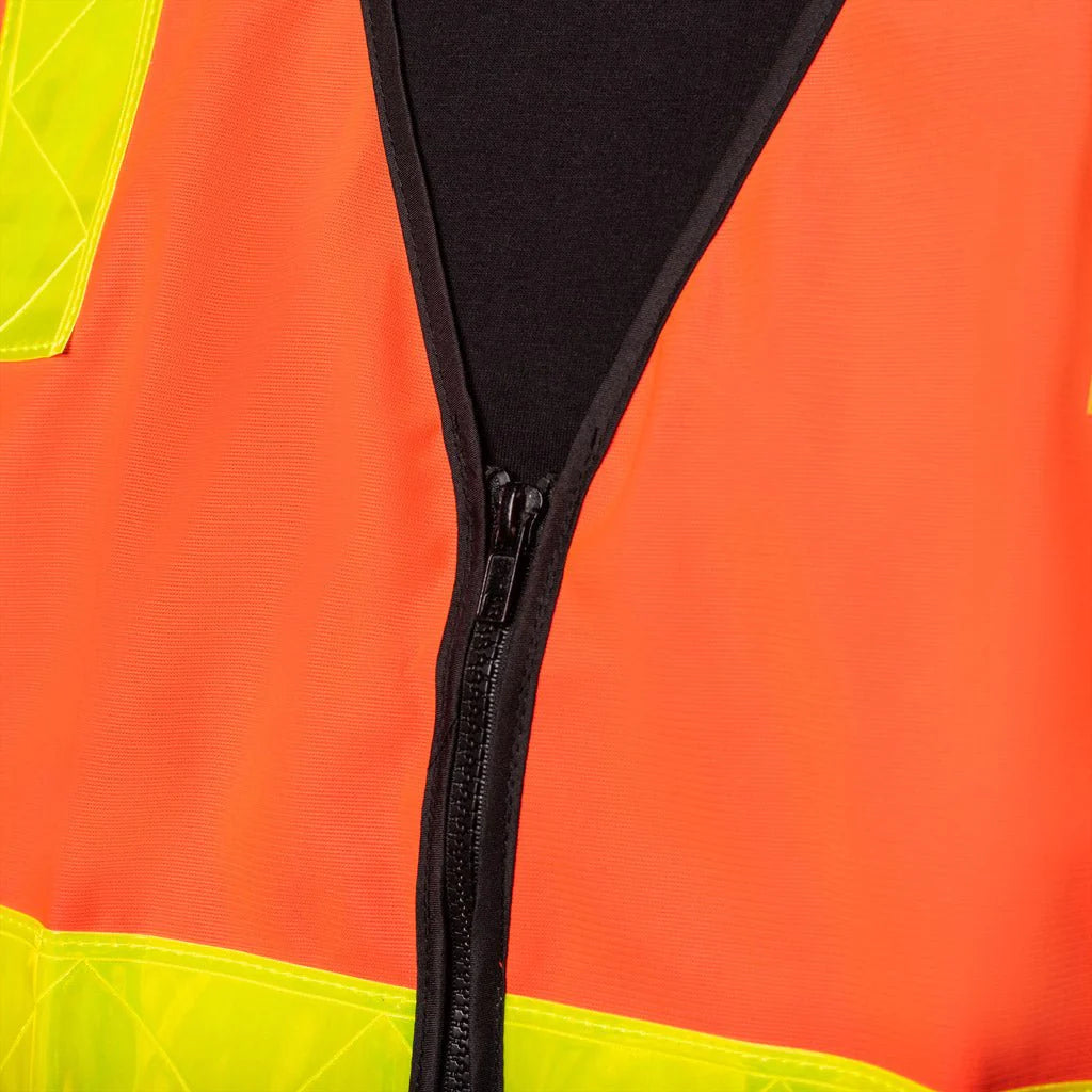 BD Vic Roads Hi-Vis Day/Night Zip Safety Vest