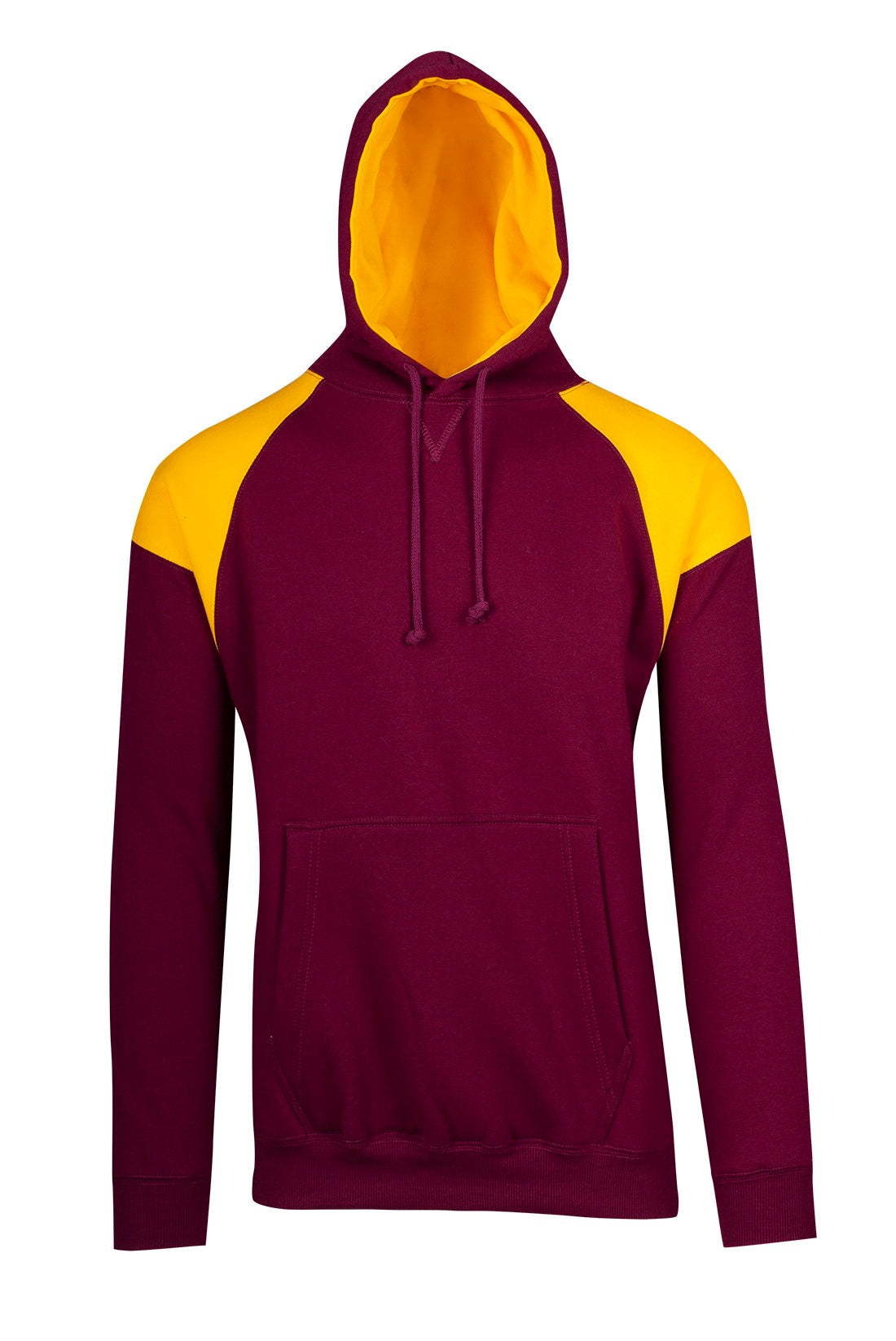 RM Mens Shoulder Contrast Panel Hoodie - F303HP