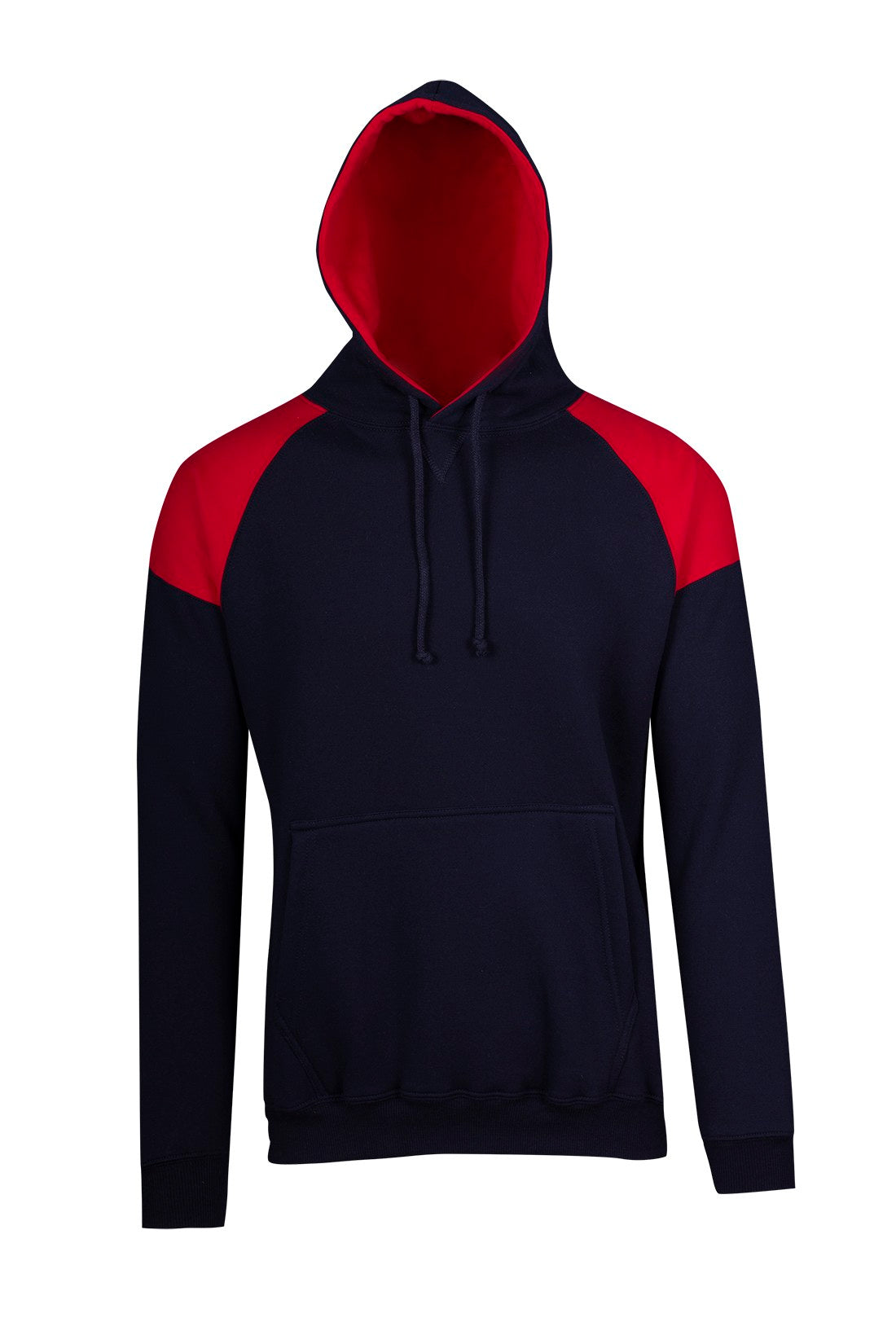 RM Mens Shoulder Contrast Panel Hoodie - F303HP