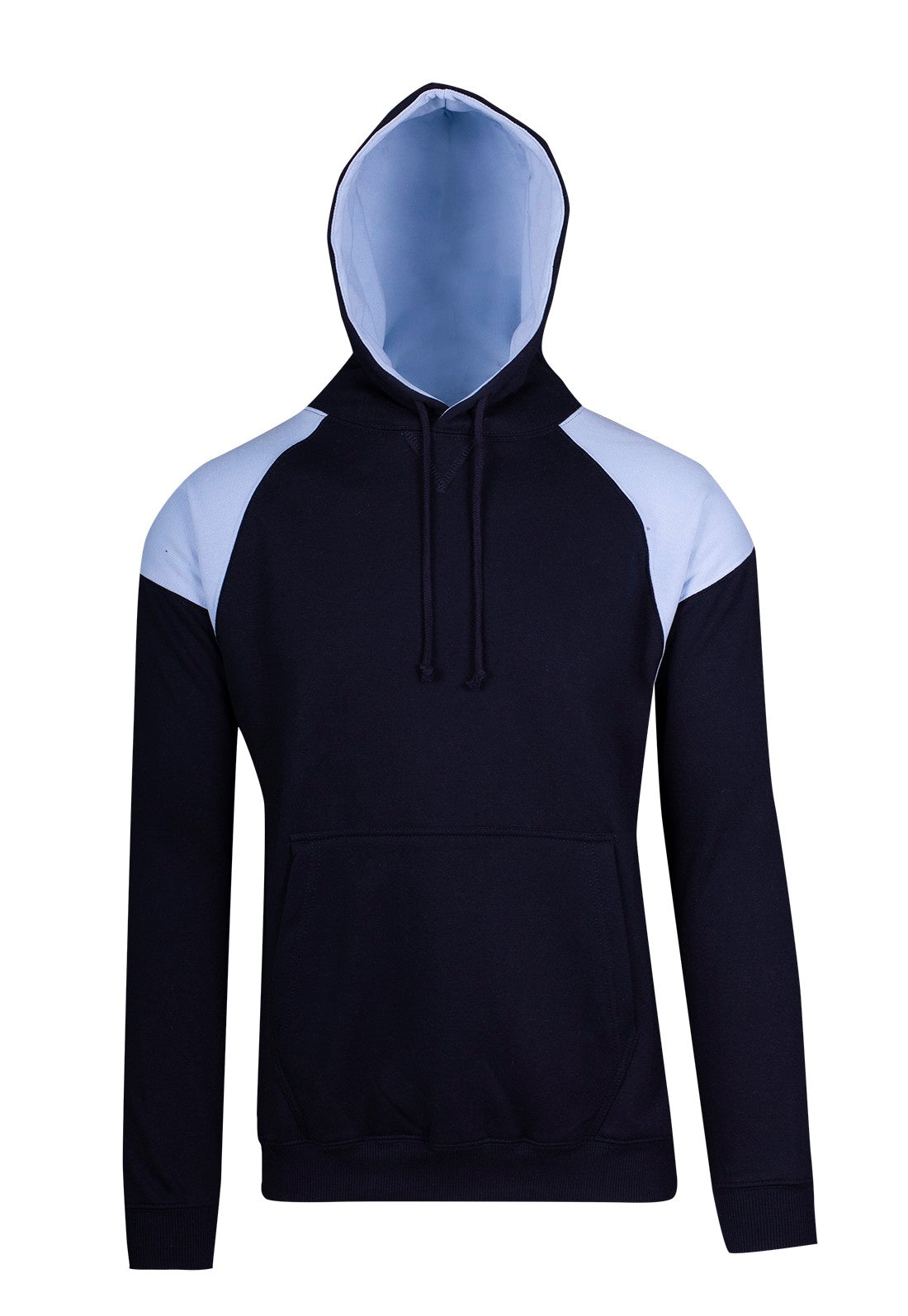 RM Mens Shoulder Contrast Panel Hoodie - F303HP